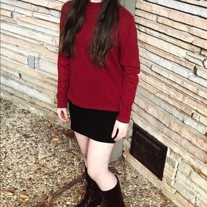 Liz Claiborne Silk Cashmere Red Sweater